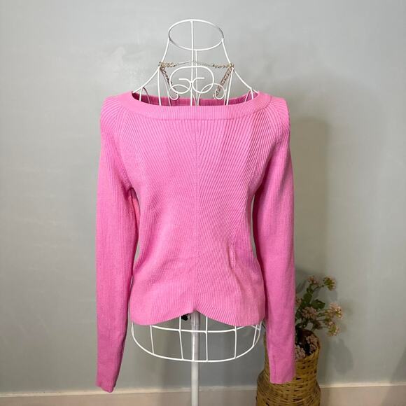 Cute pink ribbed sweater - Picture 5 of 6